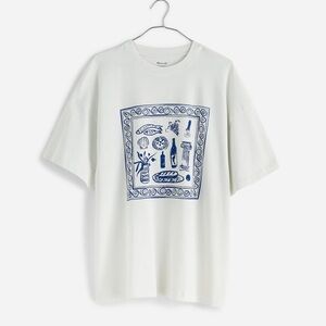 Madewell x Lisa Says Gah! Graphic Softfade Cotton Ex-Boyfriend Tee - Size S